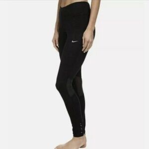 Nike Women's Epic Run Tight Fit Black Running Tight 872261-011 Size Medium